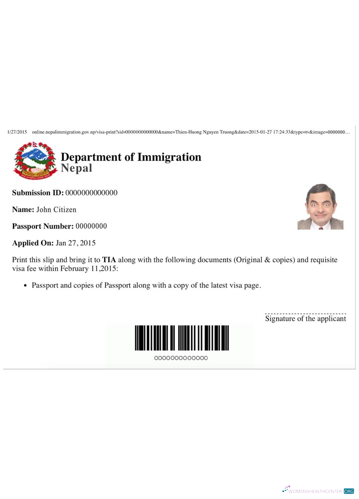 Download NEPAL e visa Photoshop template